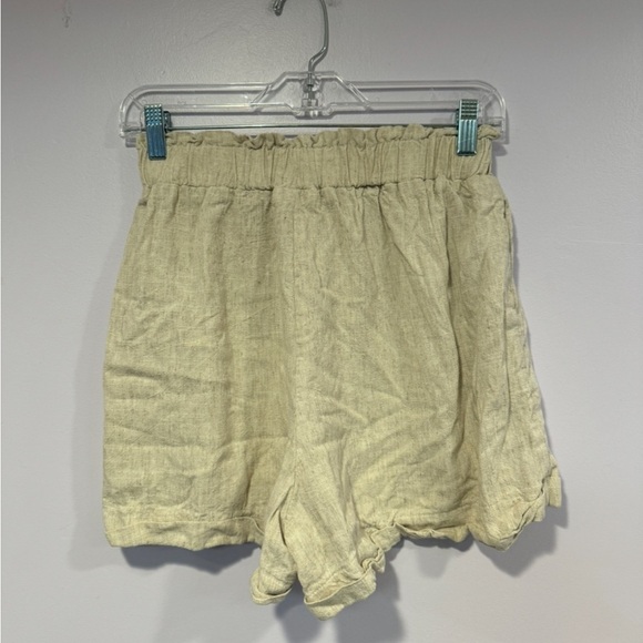 Hyfve cream tan linen type shorts - Picture 3 of 3